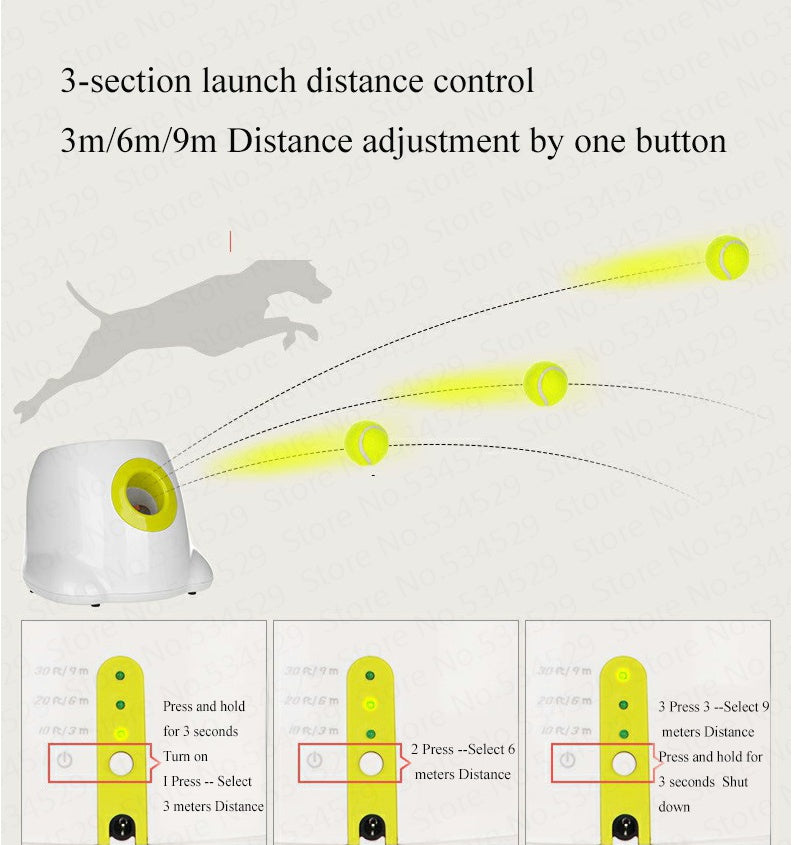Automatic Dog Ball Launcher – Interactive Tennis Ball Fetch Machine