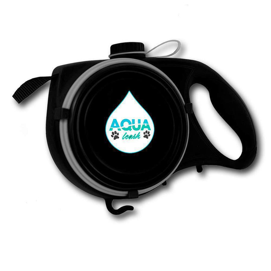 Multifunctional Retractable Dog Leash with Built-In Water Bottle & Bowl