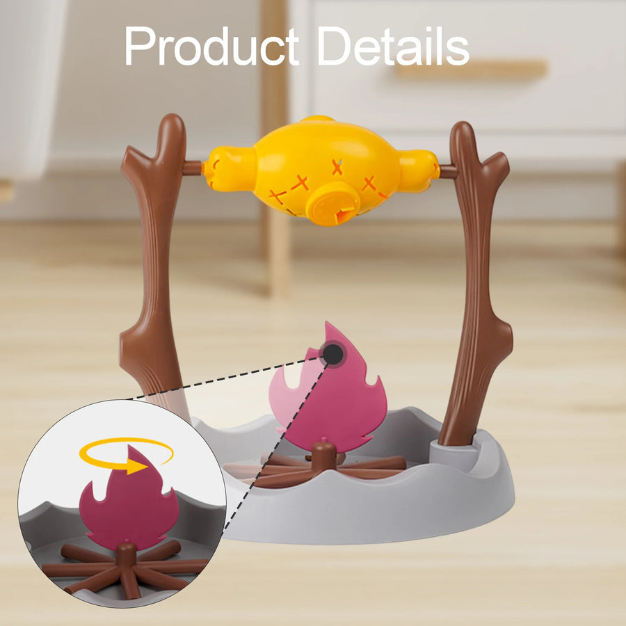 PurrFire Roast Chicken Leg Slow Feeder – 360° Interactive Cat Toy