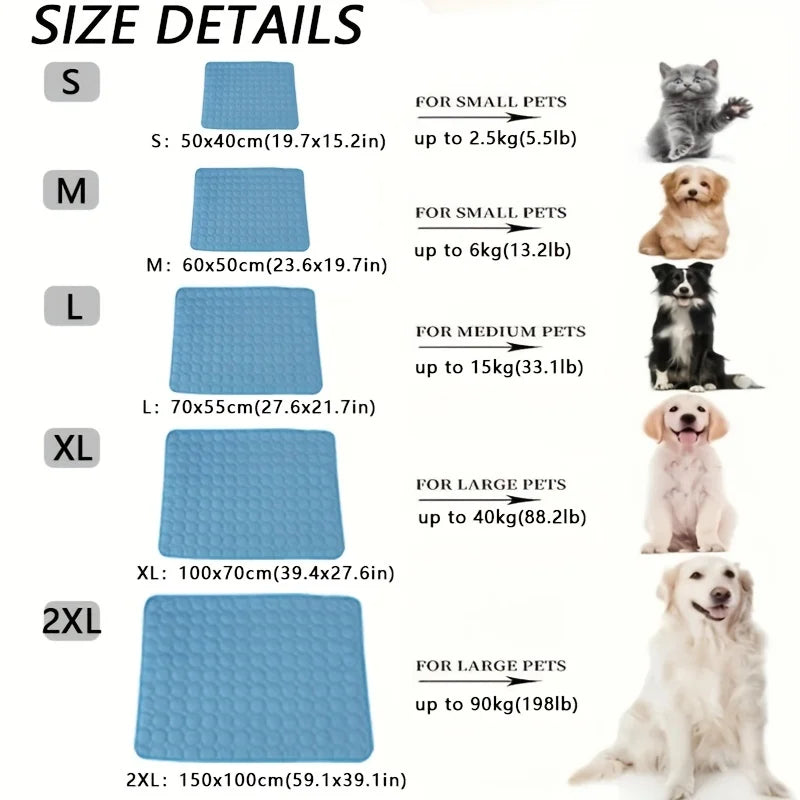 Dog Cooling Mat – Self-Cooling Pet Pad for Summer Comfort