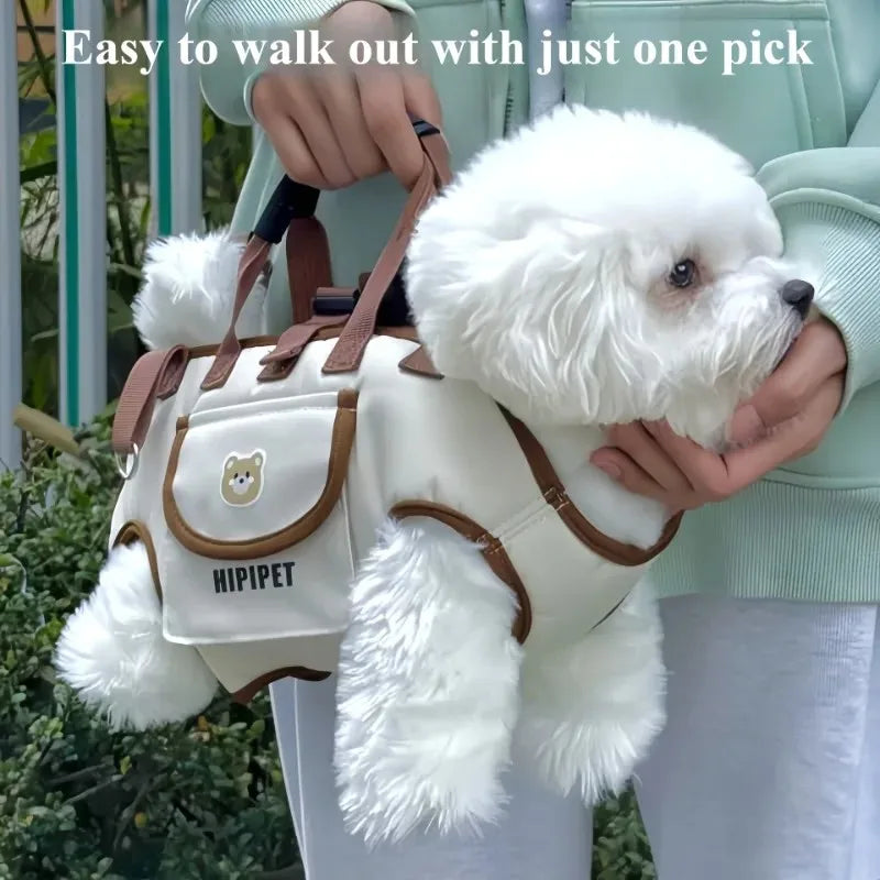 Portable Dog Carrier Backpack – Hands-Free Crossbody Pet Travel Bag