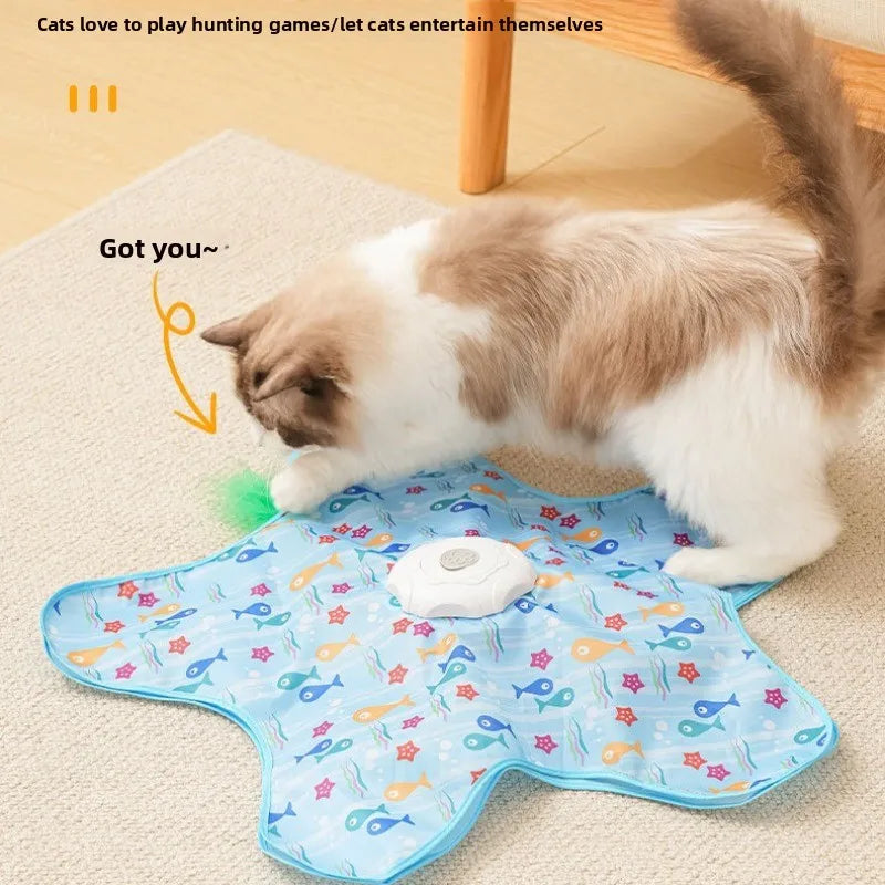 HideN'Flap Interactive Moving Feather Cat Toy – USB Rechargeable