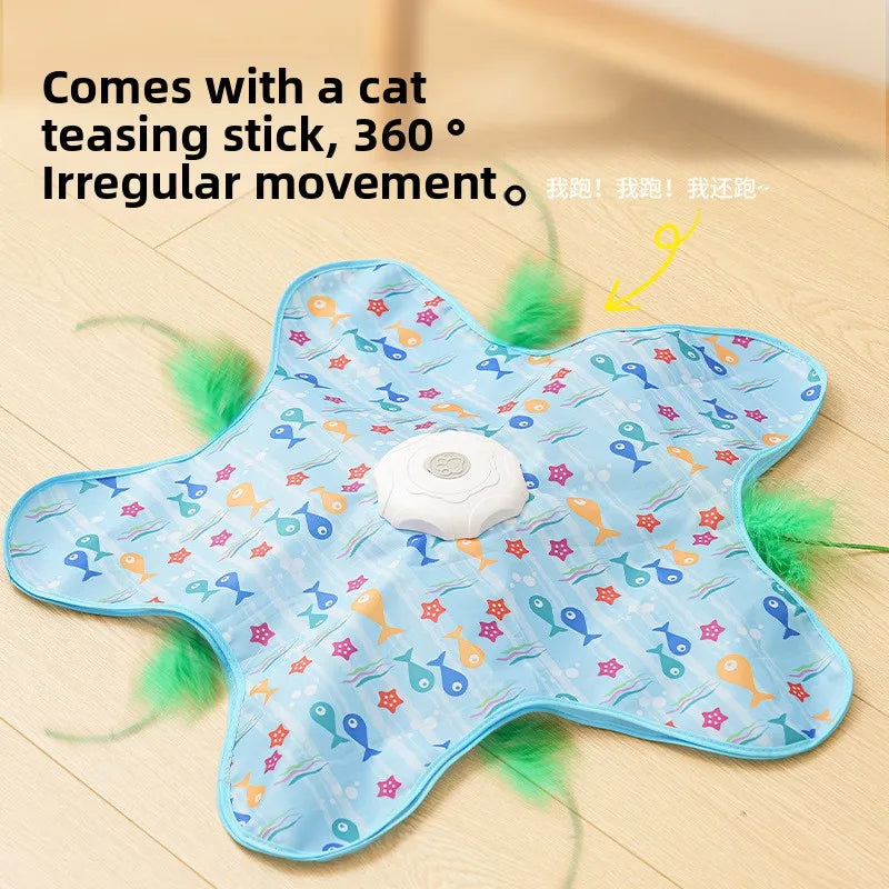 HideN'Flap Interactive Moving Feather Cat Toy – USB Rechargeable