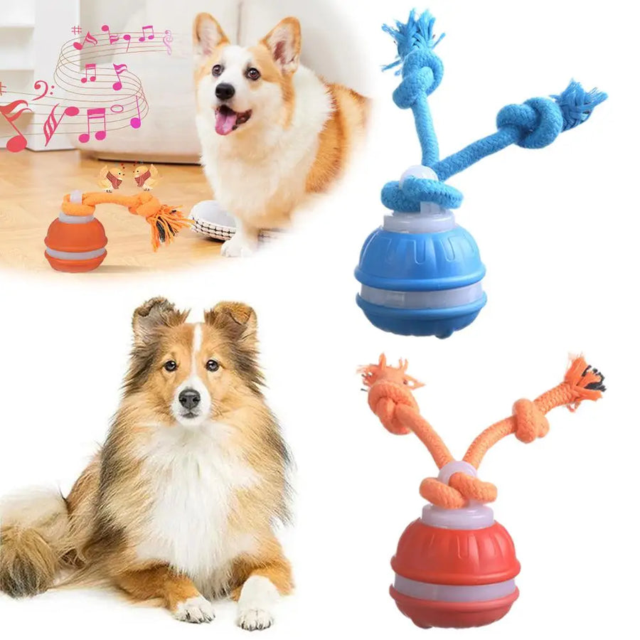 PolliPlay™ Smart Pet Ball – Motion-Activated Rolling Dog Toy with Bird Sound