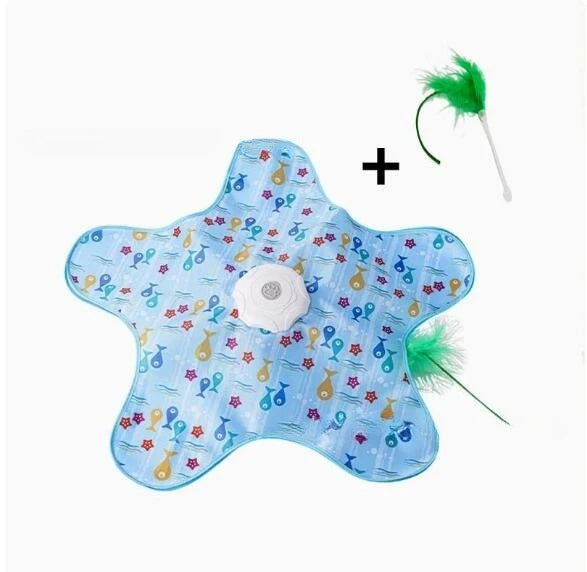 Pet Castle interactive moving feather cat toy with hidden feather hide-and-seek design