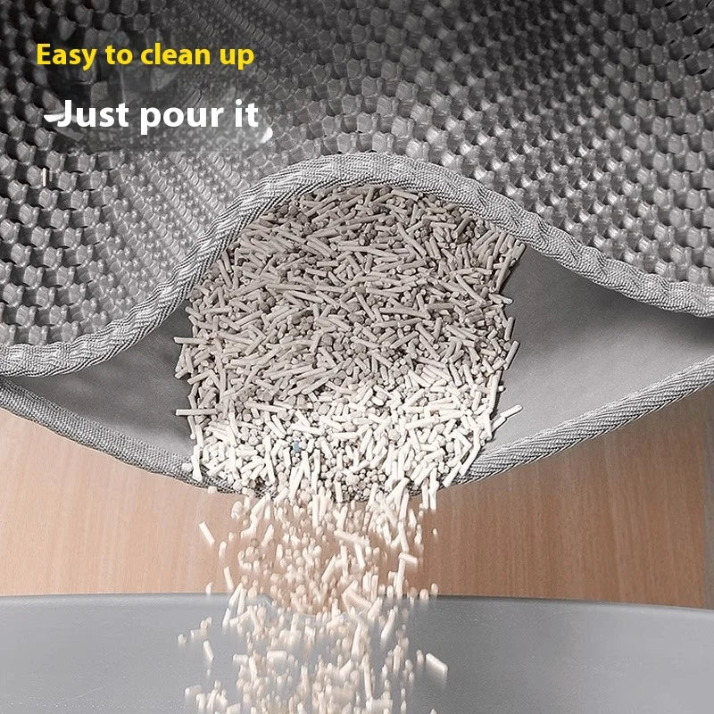 Extra Large Cat Litter Mat – Waterproof Double Layer Non-Slip Floor Protector