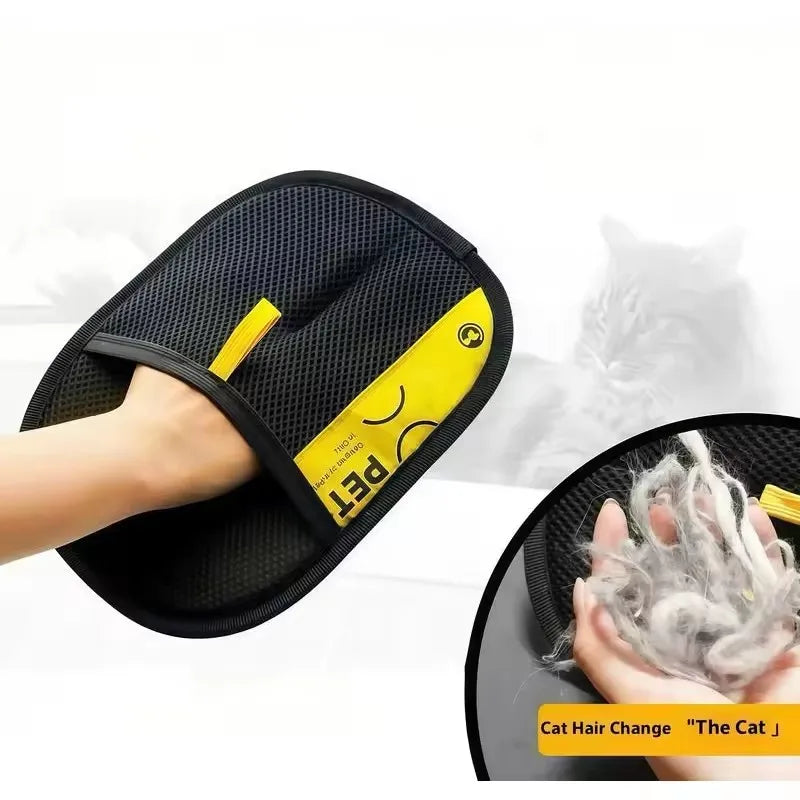 Pet Grooming Glove – Deshedding Mitt for Dogs & Cats