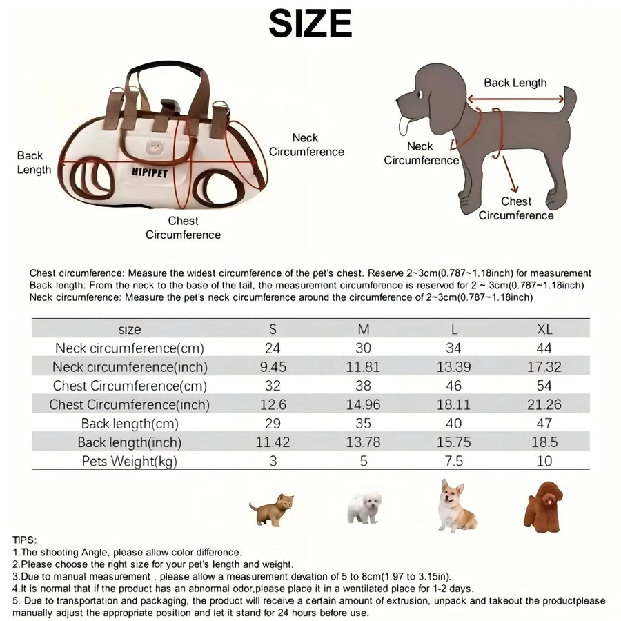 Portable Dog Carrier Backpack – Hands-Free Crossbody Pet Travel Bag