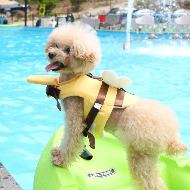 Little Bee Dog Life Jacket – Waterproof Swimsuit & Safety Harness