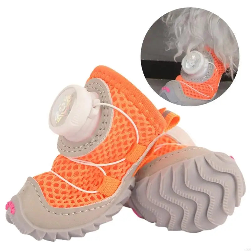 PawGuard Cozy Button Shoes – Lightweight Oxford Sole Dog Sneakers