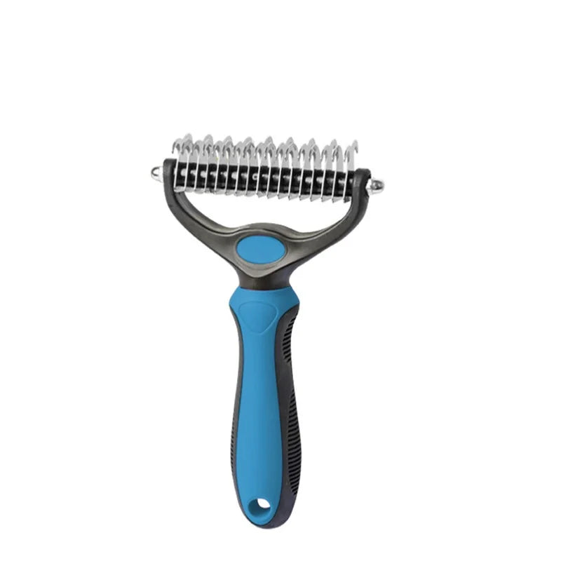 Double-Sided Dematting Comb – Professional Deshedding Brush for Dogs & Cats