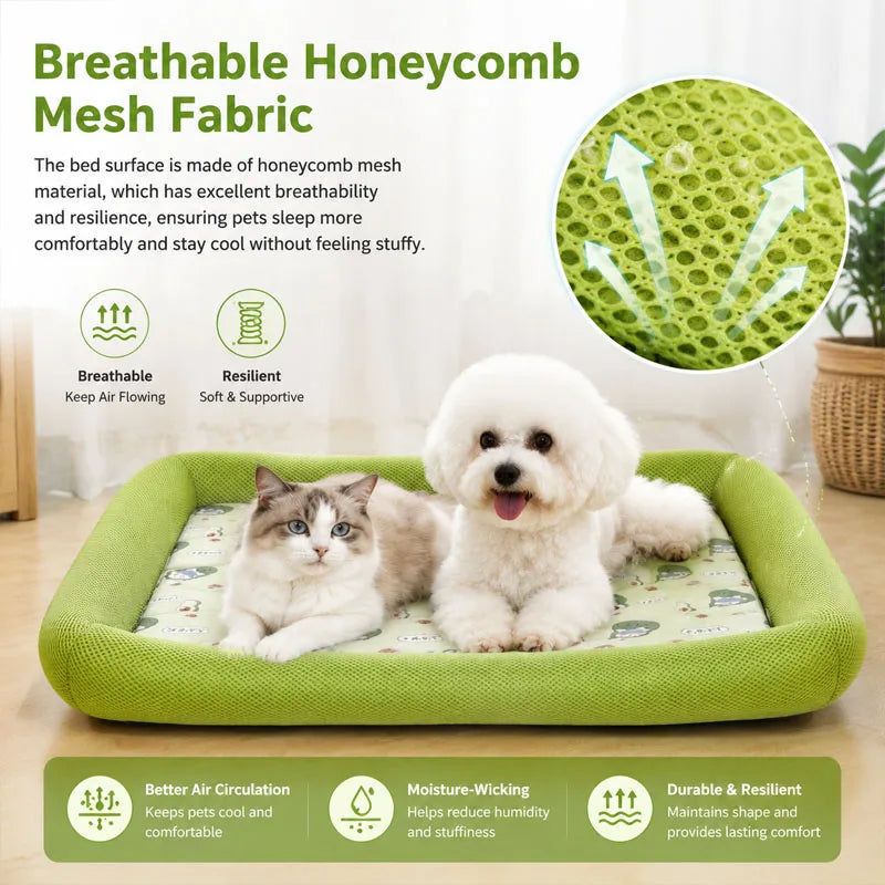 Cooling Dog Bed – Breathable Summer Pet Mat