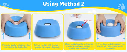 Step-by-step guide on using Method 2 with a blue device, featuring hands performing actions.