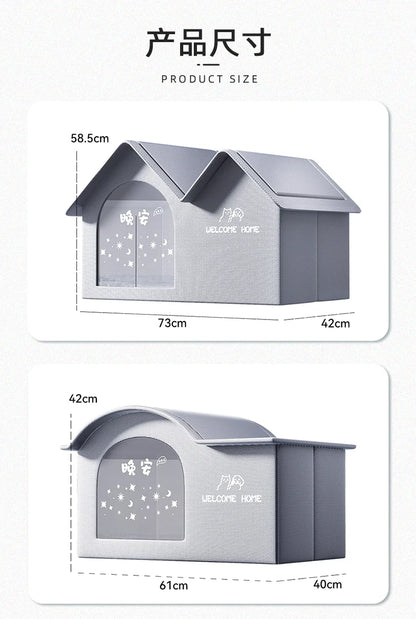 Pet Castle Cat Air Conditioning House - insulated cooling nest for cats with ice pack kit