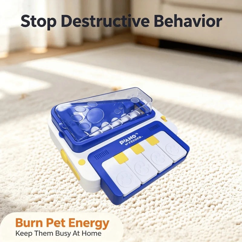 Dog Interactive Piano Treat Dispenser - Musical Puzzle Game Toy