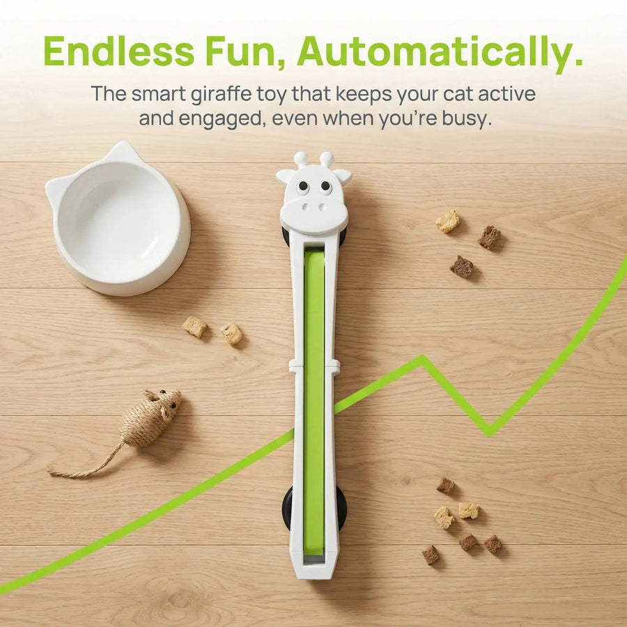 Electric Cat Teaser Toy – USB Rechargeable Wall-Mount Automatic Rope Toy