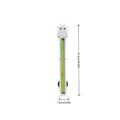 A giraffe-shaped measuring stick or ruler shown on a white background with dimension lines and text indicating height of 47.3cm (18.