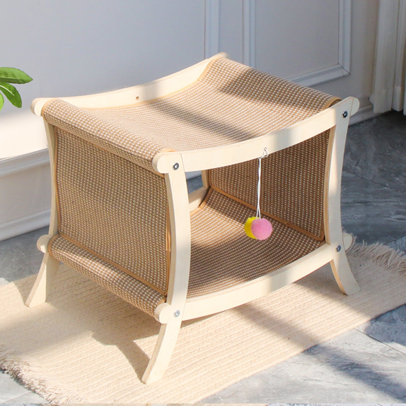 Cat Nest Double-Layer Sisal Scratching Bed