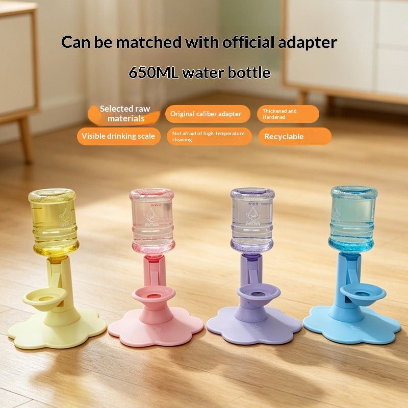 Cat Neck Protecting Automatic Water Dispenser – Anti-Splash Elevated Cat Waterer with Backflow Prevention