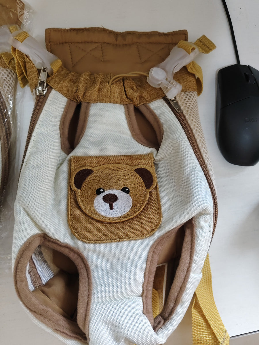 Portable Pet Backpack Carrier – Double-Shoulder Bag with Chest Strap